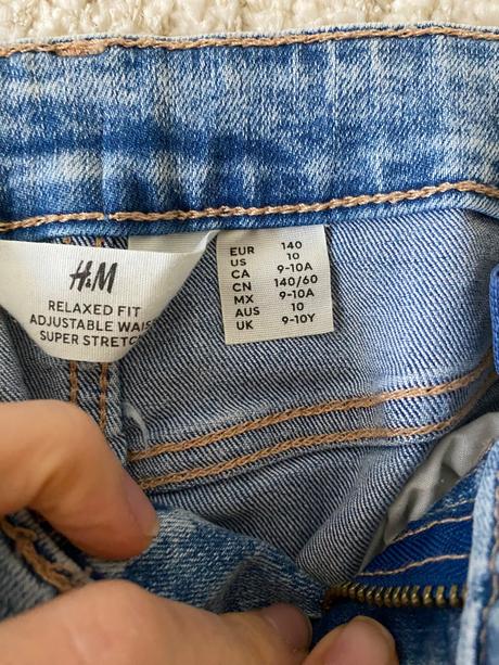 Makke elasticke riflicky, h&m,140