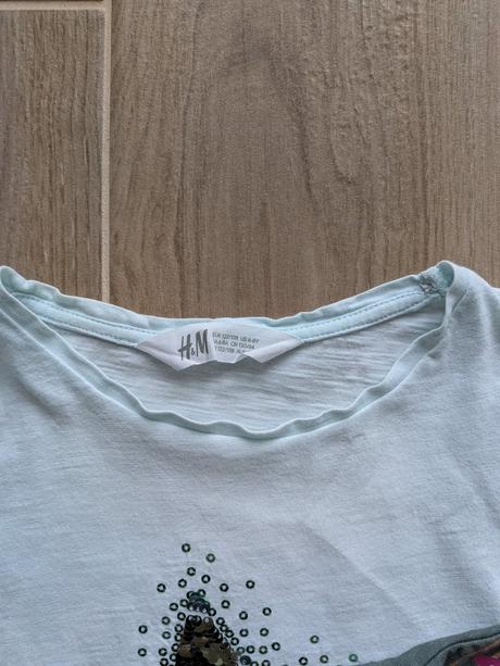 Tričko strapcové, h&m,128