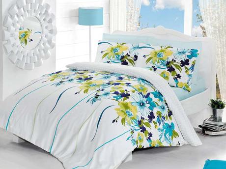 Saténové obliečky 140x200 tual tyrkys-skladom, 