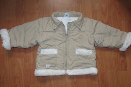 Krémový kabátik - veľ. 80/86, 80