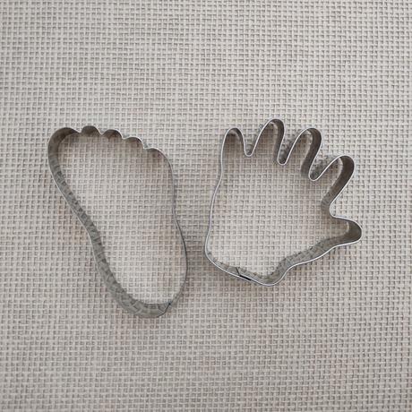 Vykrajovačky - chodidlo a rúčka bábätka,