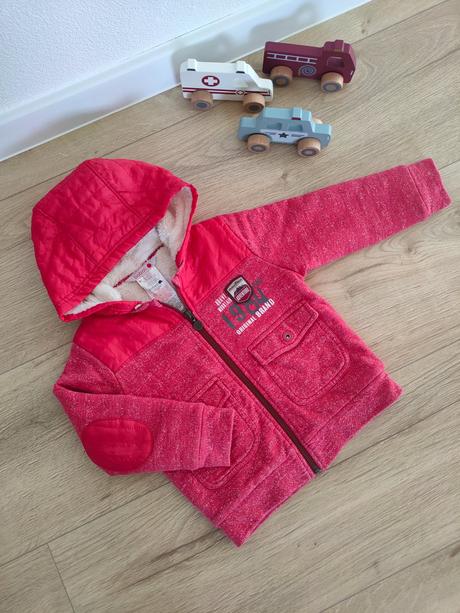 Chlapčenská oteplena bunda mikina boboli, 98, 98