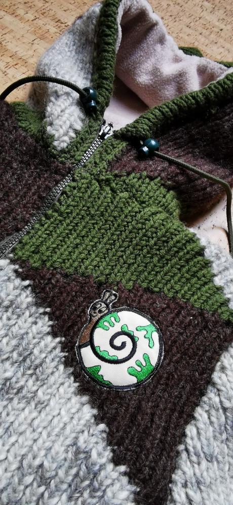 Zimný kabátik ručná práca, 140 / 146 / 152