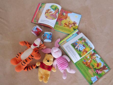 Macko puf  plyšaky,hrnčeky,knihy,, 