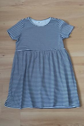 Pásikavé šaty, h&m,140