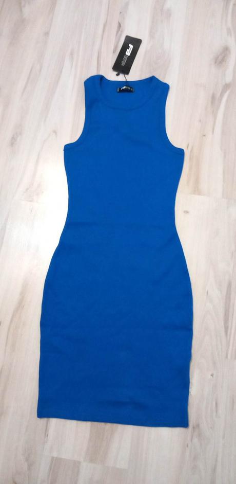 Elastické rebrované šaty, m / xs