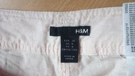 Lanove 3/4 nohavice, h&m,38