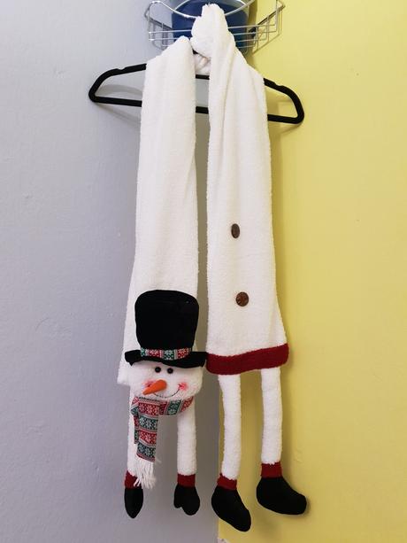 Vianočný šál snehuliak, 