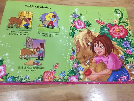 Puzzle kniha poníky,