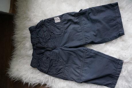 Nohavice, daju sa vyhrnut na 3/4, velkost 86, h&m,86