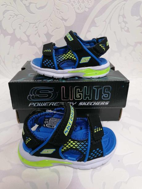 Chlapčenské sandále skechers 23220609 za+b, skechers,21 - 26