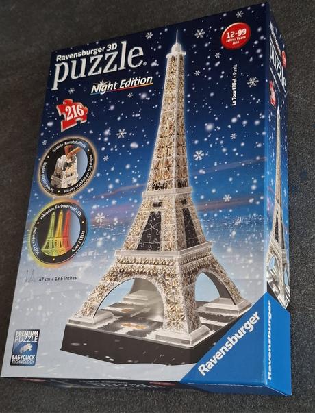 3d puzzle eiffelova veža,
