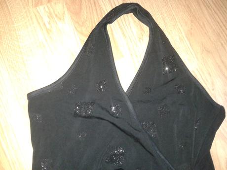 Elegantný top s trblietkami, s