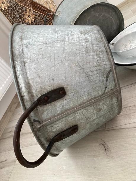 Pozinkované vandlíky, lavor smaltovaný,, 