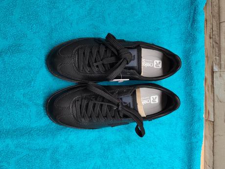 Rieker 37 - dámske kožené čierne topánky, rieker,37