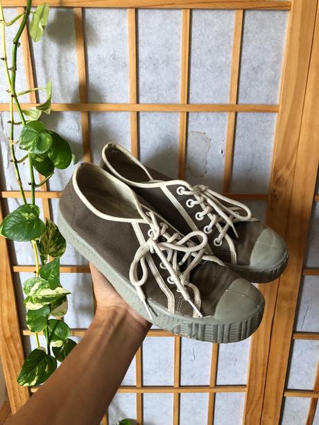 Zelené plátenky spalwart/ zelené topánky novesta, 37