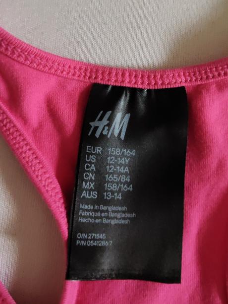 Športová podprsenka h&m, h&m,158