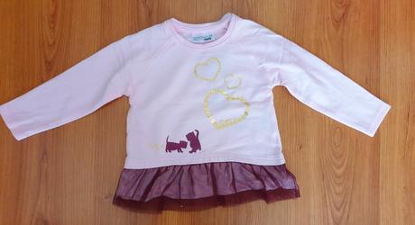 Dievčenská mikinka s volánikom a mačičkami, ergee,86