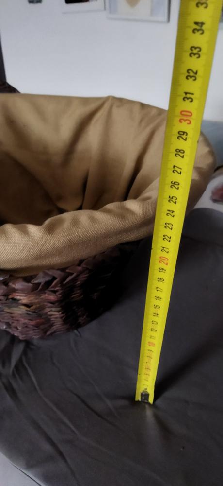 Veľky kôš pletený z papiera, 