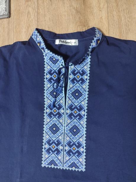 Bavlnená košeľa s ľudovým vzorom, l