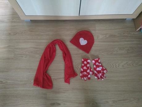 Set čiapka , šál a rukavice veľ. 122, h&m,122 / 128