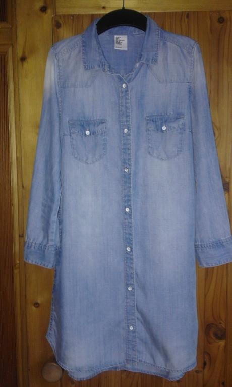 Denimová dámska košeľa, h&m,34