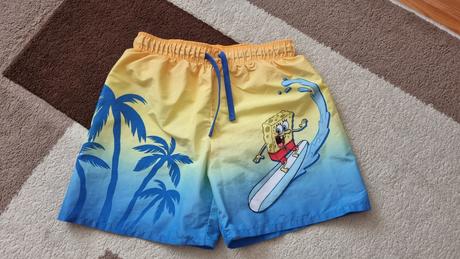 Plavky spongebob 122/128, h&m,122