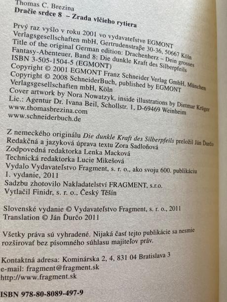 Dračie srdce zrada vlčieho rytiera (2011), 