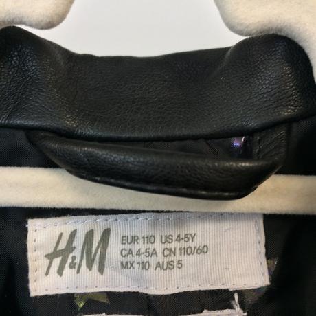 Bunda motorkárska dievčenská h&m č.110, 4-5y, h&m,110