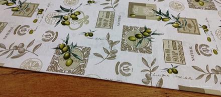 Bavlna režná - olive - cena za 10 centimetrov, 