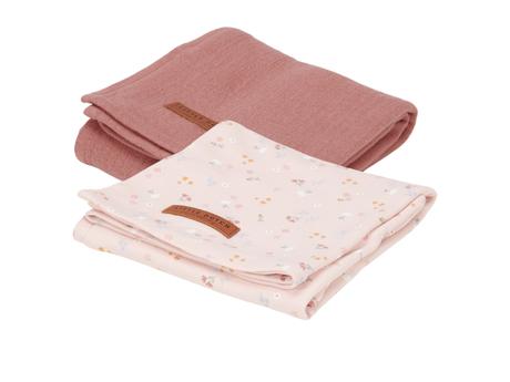 Little dutch plienky 70x70cm kvety pink 2ks,