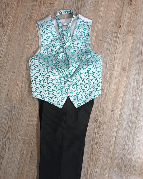 Oblek, vesta, kravata, nohavice, 110