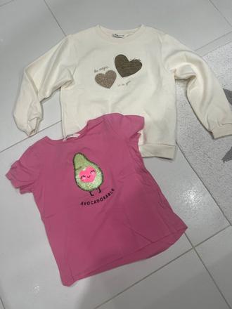 Mikinka a tričko h&m 134/140, h&m,134