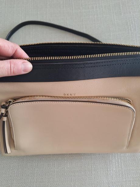Kožená kabelka dkny, dkny
