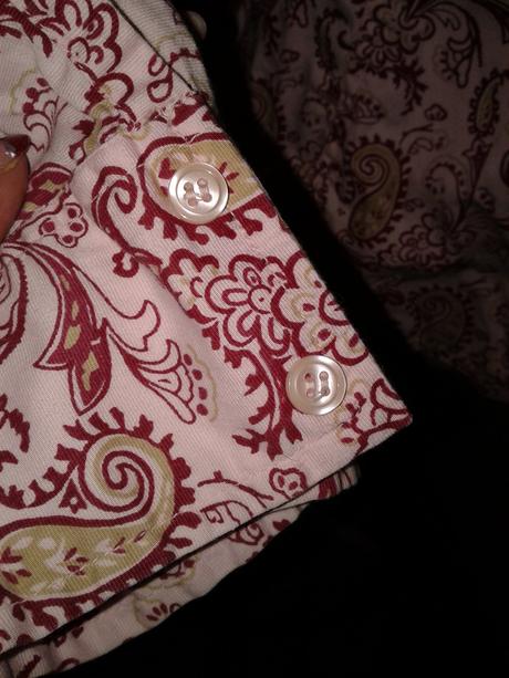 Ružová blúzka s bordovým vzorom veľ. m, m