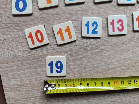 Magnetické čísla, písmená, 