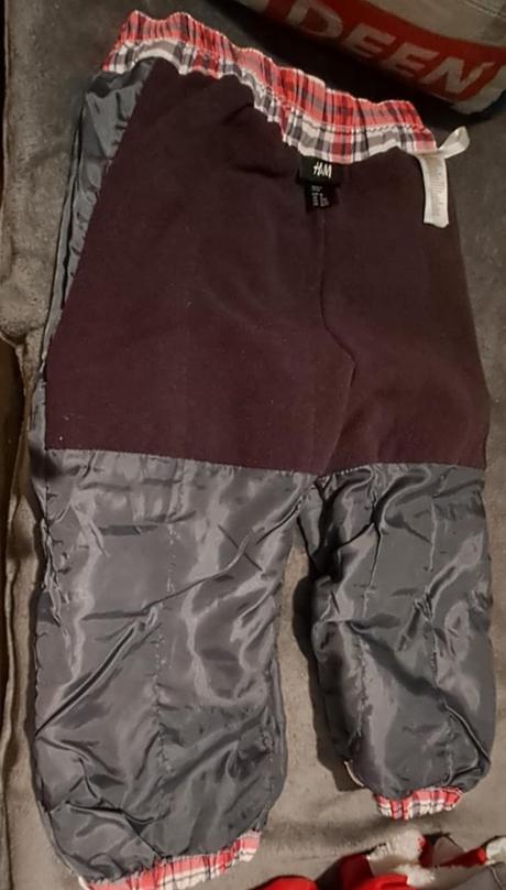 Zateplené nohavice h&m veľkosť 92, h&m,92
