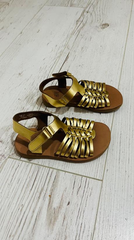Zlate sandale h&m 25, h&m,25