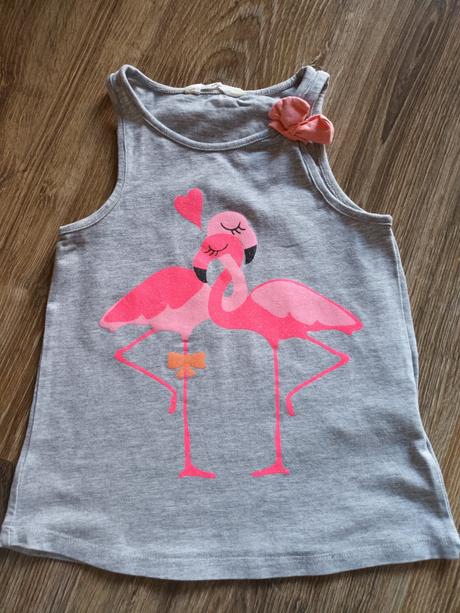 4 letné tielkové tričká, h&m,110