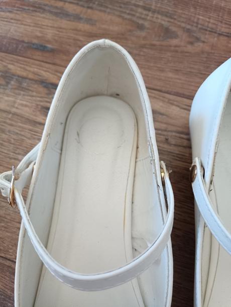 Biele slávnostné topánky, nelli blu,36