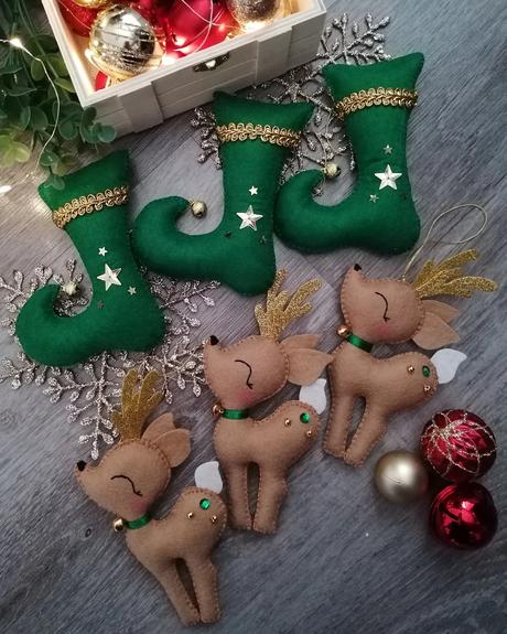 Vianocne ozdoby jelencek,