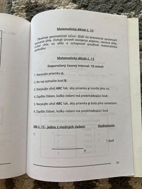 Zbierka matematických diktátov pre 4. ročník zš,