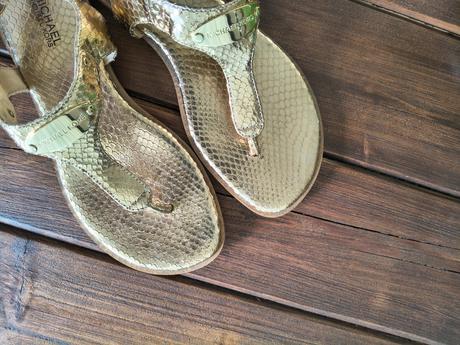 Michael kors kožené zlaté sandále 36, michael kors,36