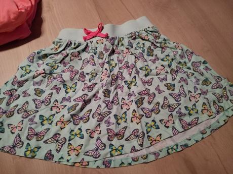 Mentolova suknicka s motylikmi sadne od 86 do 122,