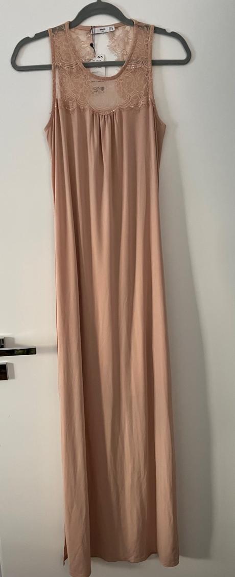 Dlhé marhuľové mango šaty, mango,36