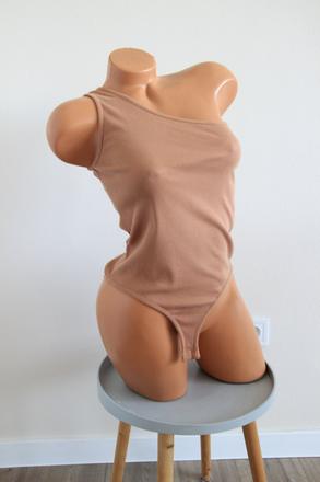 Hnedý body top, even&odd, s