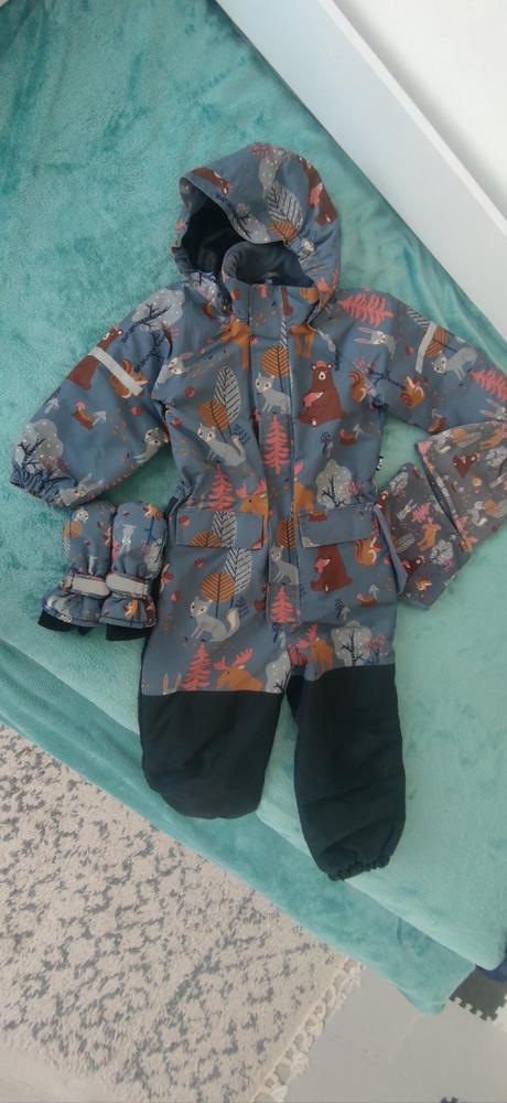 Overal fix, rukavice, nákrčník a čiapka lindex 110, lindex,110