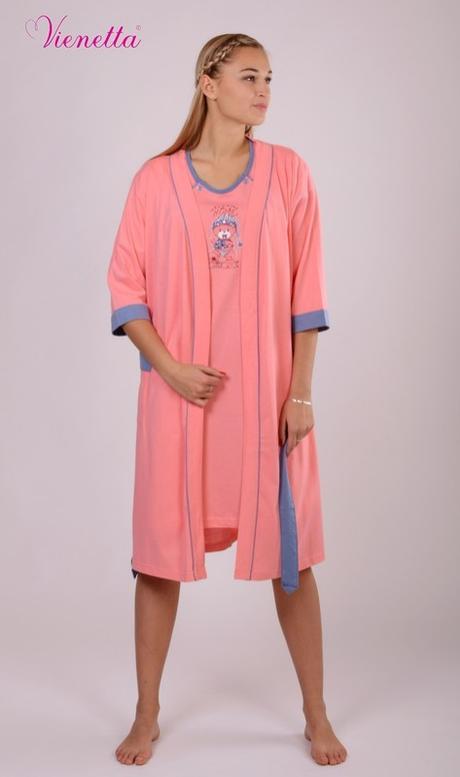 Materská nočná košieľka so županom, vienetta secret,l / m / s / xl / xxl