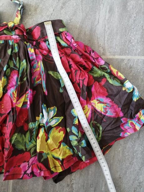 Kvetovaná sukňa next bavlna s podšívkou v146, 11 r, next,146