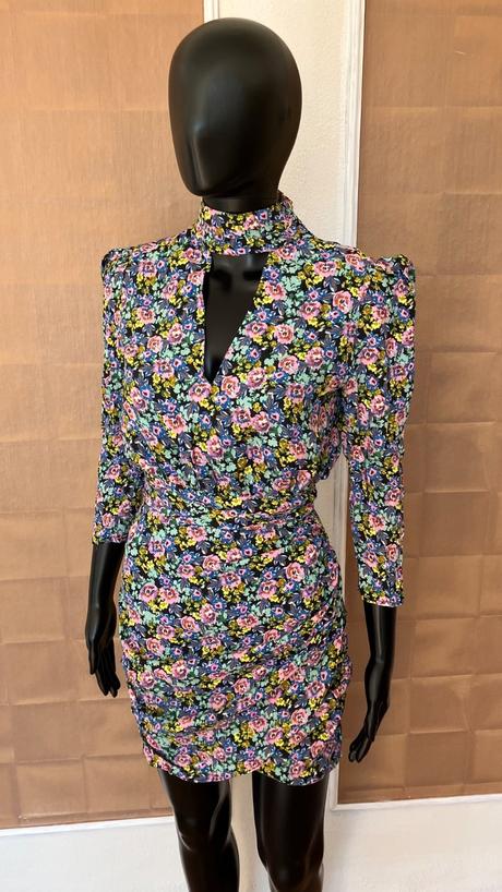 Kvetované šaty bershka (s), bershka,s